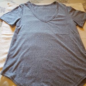 Just Me Short Sleeve T Shirt Medium Heather Blue